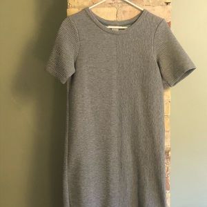 Grey Striped Boden Dress 6L